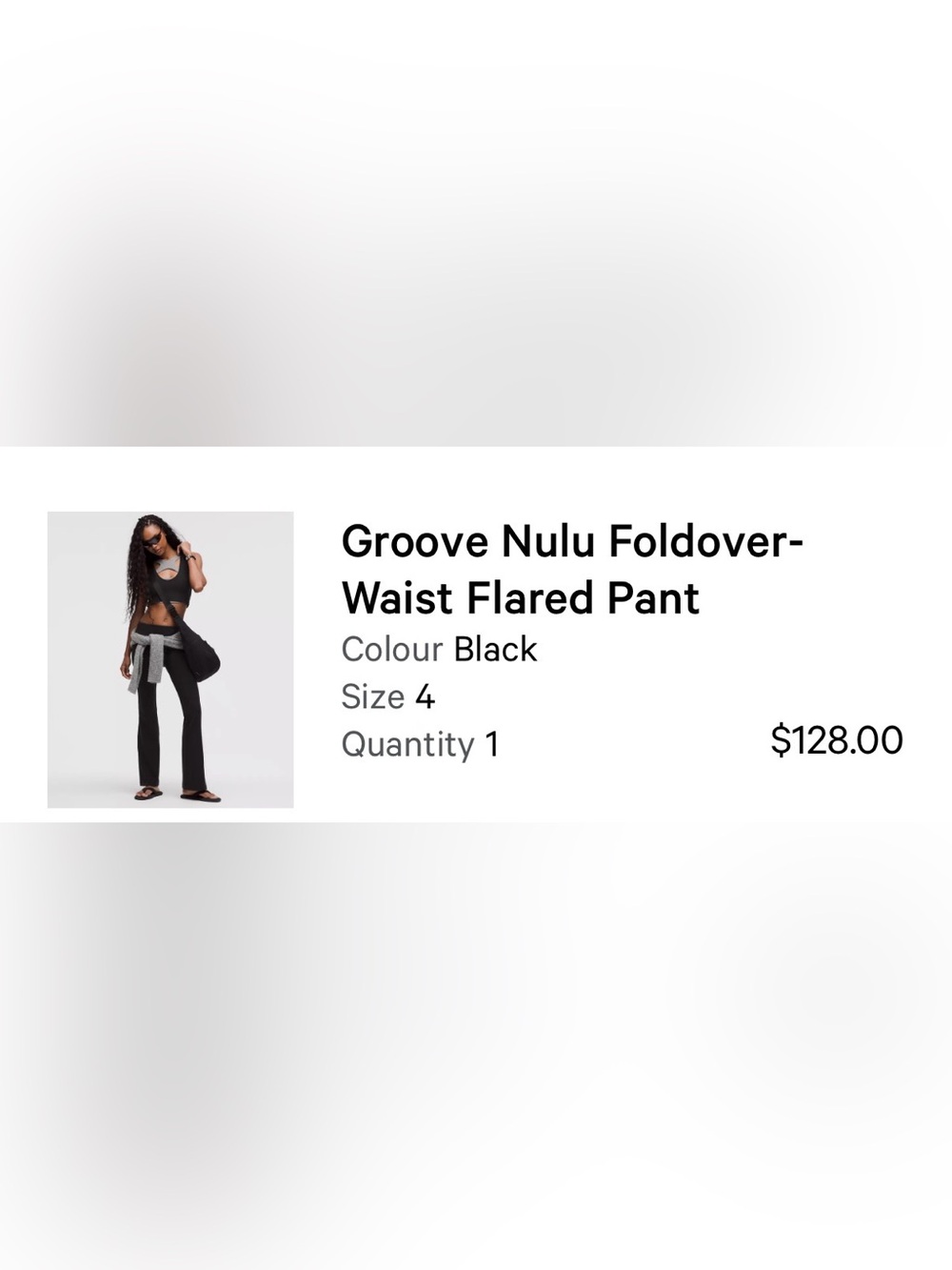 lululemon athletica Groove Nulu Foldover-Waist Flared Pant — Black
